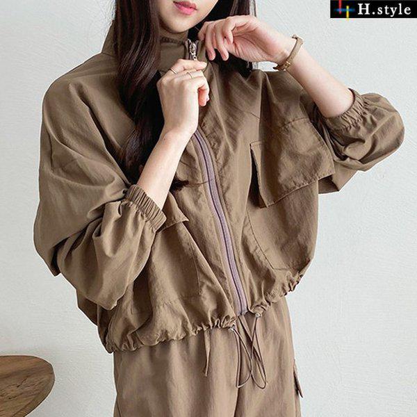 HスタイルDKコンペイとうハイネックJP/秋/アウター/ジャンパー/ジャケット/野相/ジップアップ