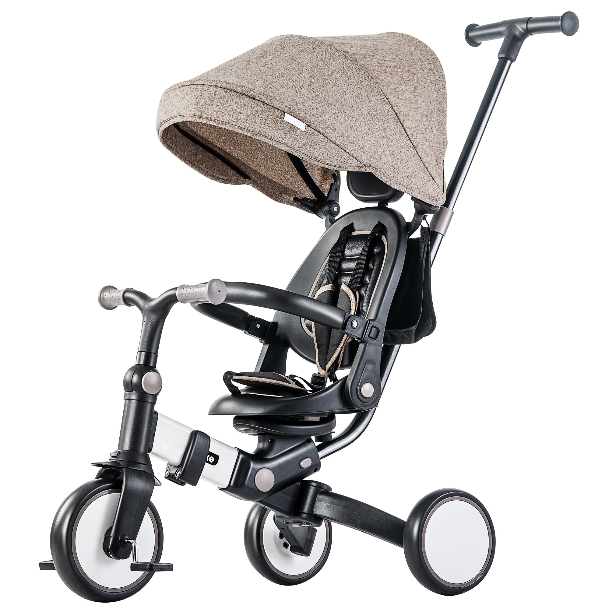 【国内急速出荷 品質保証】子供用三輪車 折りたたみ 手押し かじとり 7in1 7WAY 1歳 2歳 3歳 ランニングバイク 座面回転 自転車 おもちゃ 乗用玩具 幼児用 キッズバイク おしゃれ クリ