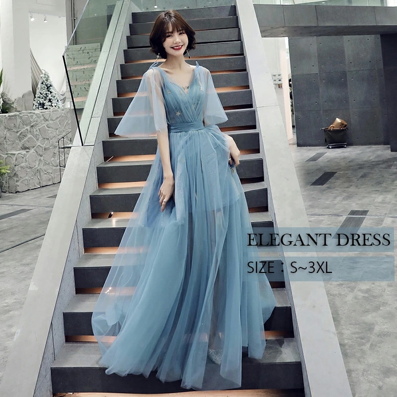 カラードレス ウエディングドレス プリンセス 二次会 パーティードレス レディース 結婚式 ワンピース イブイングドレス 衣装 演奏会 発表会 ロングドレス 大きいサイズ おしゃれ 上品 フォーマル