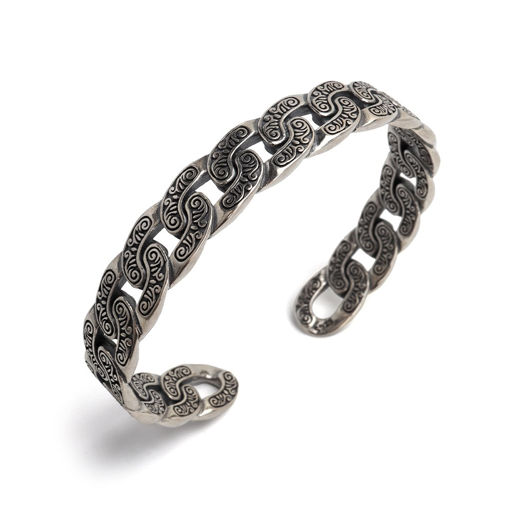 シルバー925 アラベスクバングル 喜平 [bs227]