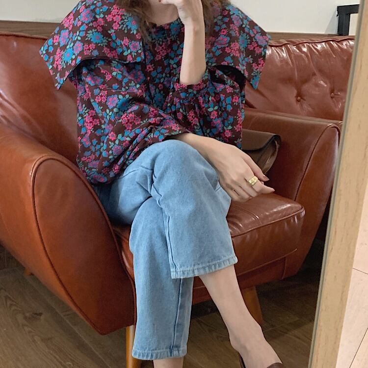 トップス デート ブラウス 袖あり 長袖 Uネック 襟なし フレア セミフレア スリム タイト 細身 ストレート スマート レース かわいい 大人可愛い きれいめ シンプル カジュアル 大人 上品 w