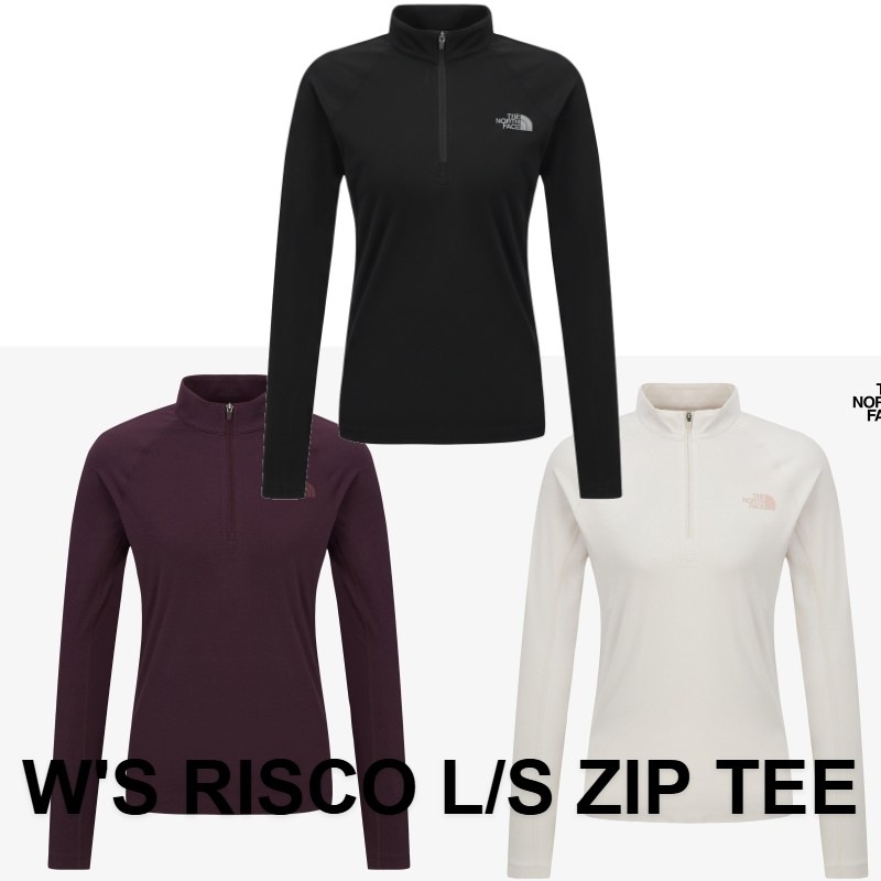 韓国正規品保証 関税負担なしNT7LR84A WS RISCO L S ZIP TEEデイリー 基本 着装 男子 女子 人気 韓国 ファッション 男女共用 アウトドア