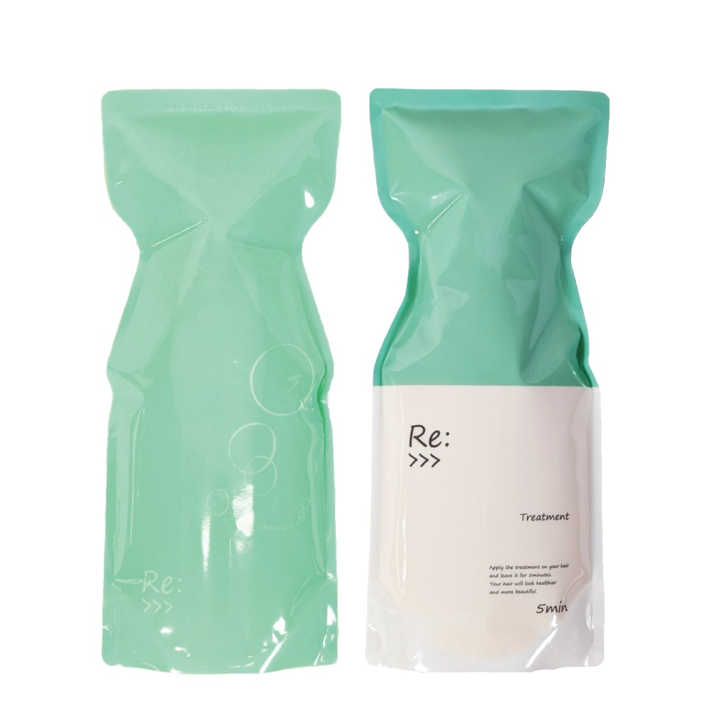 リ : シャンプー & リ : トリートメント セット 600ml&600g 詰め替え
