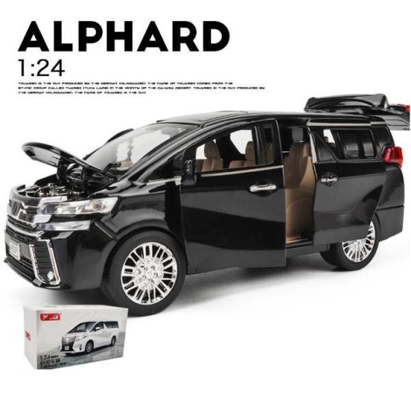 トヨタ アルファ 模型 1/24 インチ Alpha カーモデル おもちゃ 玩具 カー　ミニカー 自動車 音楽 発声発光 リターン車・バイク
