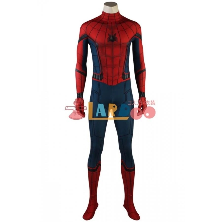 スパイダーマン：ホームカミング ピーター・パーカー 修正版 Spider-Man ジャンプ コスプレ衣装 コスチューム コスプレcosplay387