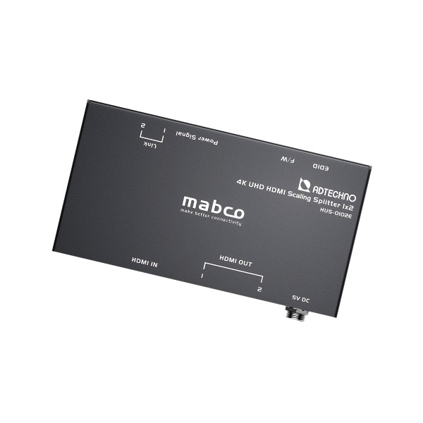 HUS-0102E [スケーリング機能搭載 業務用薄型HDMI 2.0a 2分配器] メーカー直送