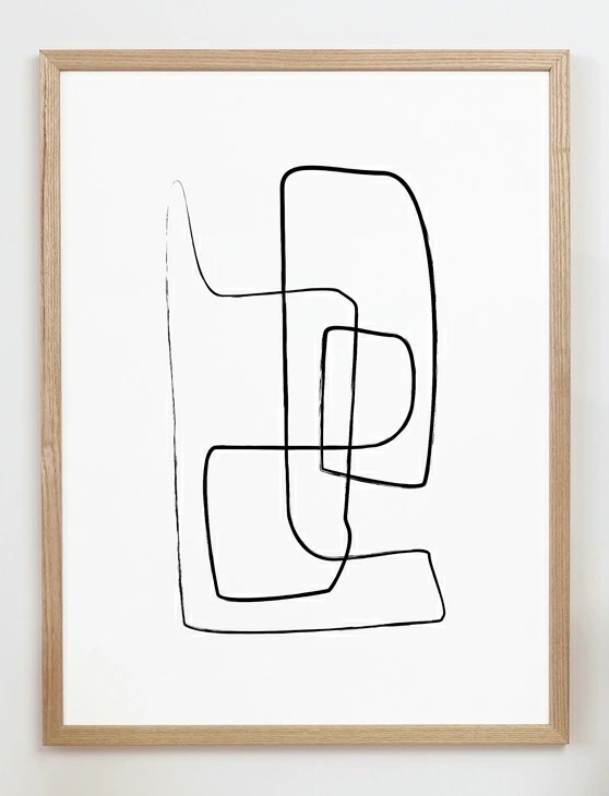 CARO CARO PRINTS Minimalist Line Art Print 1