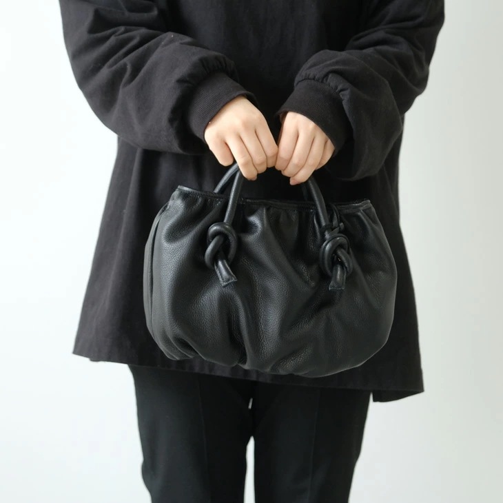 POMTATA (ポンタタ) COU 2WAY TOTE (black) トートバッグ