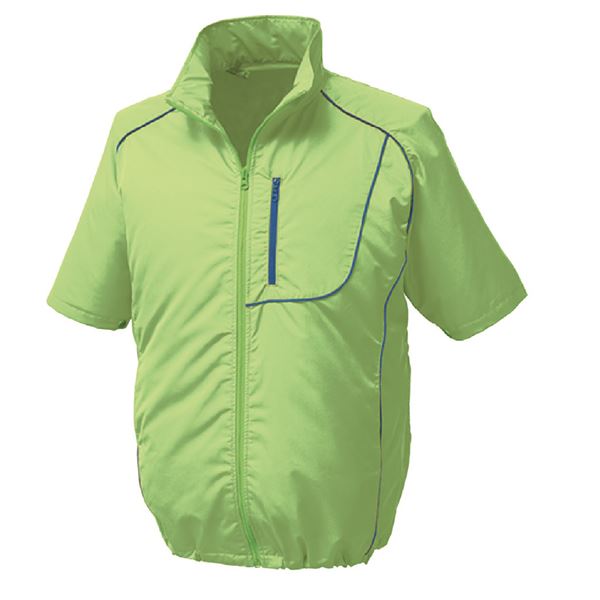 ポリエステル製半袖空調服 [ウエア色：ライムGRxNB L] 服のみ