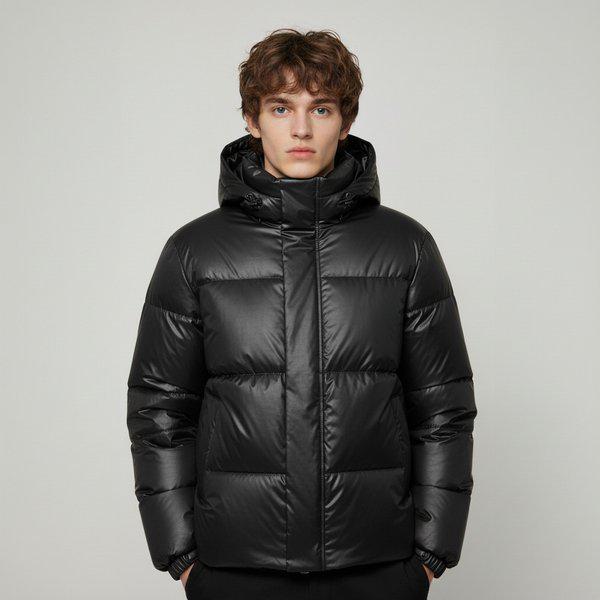 10540-013-811-49-095共用オーバーフィットハイネックフード付きパファージャケットdj