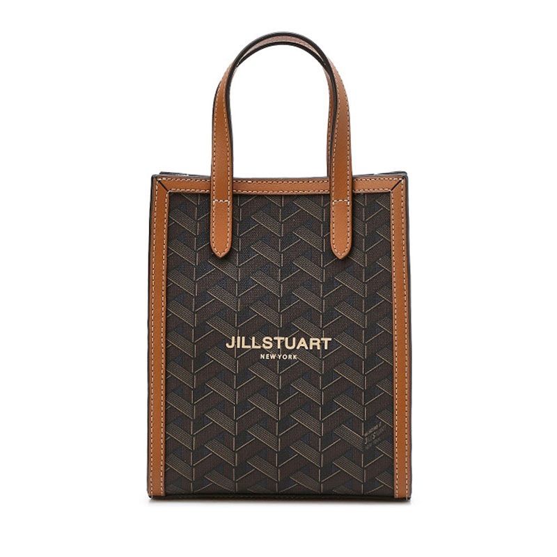 ブラウン パターン レザー トートバッグ S [ブラウン][JABA3E300W2][並行輸入品]