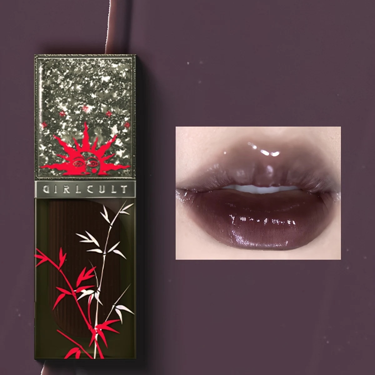 [TT]ハイドレーティングリップグレーズ - ミラーシャインふっくら＆色が変わるカメレオンヨーク効果全肌質対応 - ブラウンベリーミックスパープルブラックで利用可能