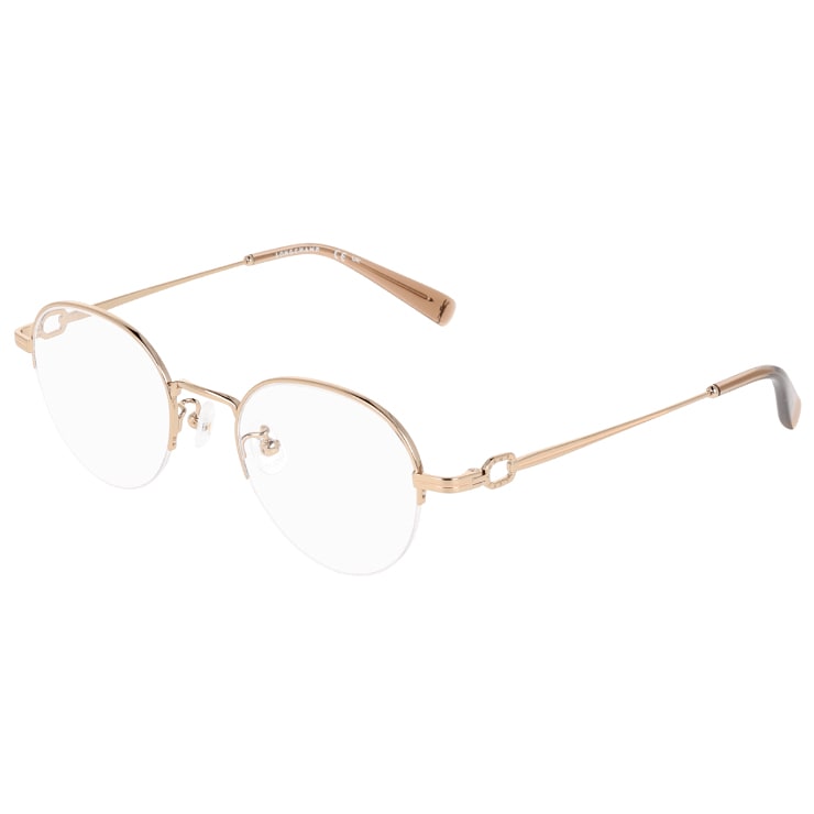 レディース メガネ lo2179lbj-714 47mm 眼鏡 かわいい おしゃれ 軽量 オーバル 型 ハーフリム ナイロール チタン フレーム FEMALE TITANIUM アジアンフィット