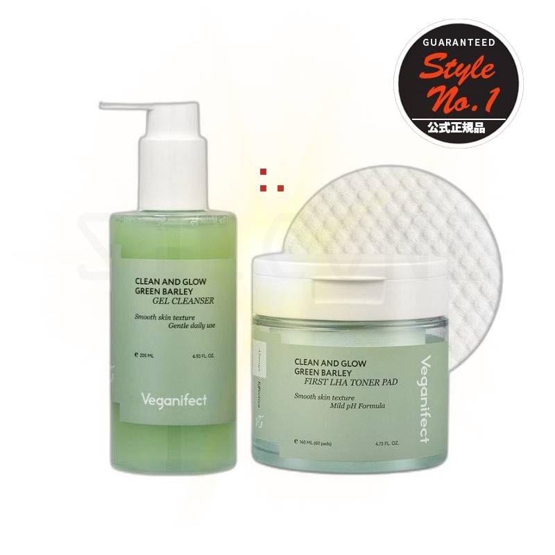 ジーンズLHAジェルクレンジングジェルフォーム205ml +ジーンズLHAトナーパッド1セット