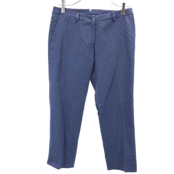 未使用 日本製 クロップドパンツ 40 紺 メンズ