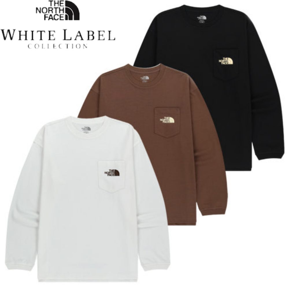【韓国限定モデル】 POCKET 長袖 ラウンド Tシャツ/ユニセックス/NT7TR50