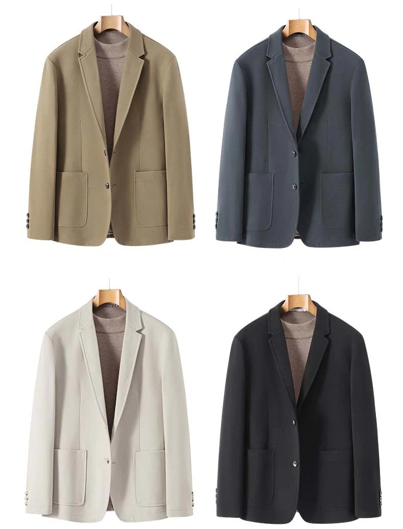 今も人気！4色 メンズスーツ メンズジャケット 単品 ビジネススーツ 無地 厚み 秋 冬 フォマールジャケット スリムスーツ 2つボタン 長袖 紳士服 テーラードジャケット ホワイト/ブラック/グレー