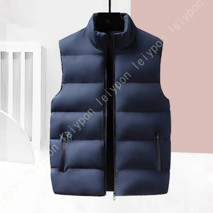 軽量 防寒 ダウンベスト メンズ 服 服 インナーダウン ベストジャケット 通勤 通学 カジュアル 無地 ジップアップ ノースリーブ 立ち襟 袖なしゆったり 4,505円