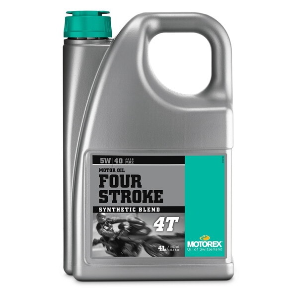 D49324 モトレックス(Motorex) バイク用 エンジンオイル 4サイクル 5W-40 部分合成油 FOUR STROKE 4T 4L 49324