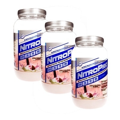 ニトロプロ　ナポリタンアイスクリーム味　30回分　3本　(Hi-Tech)　NitroPro Neapolitan Ice Cream 海外発送便商品：日時指定不可　ヤマト国際便発送