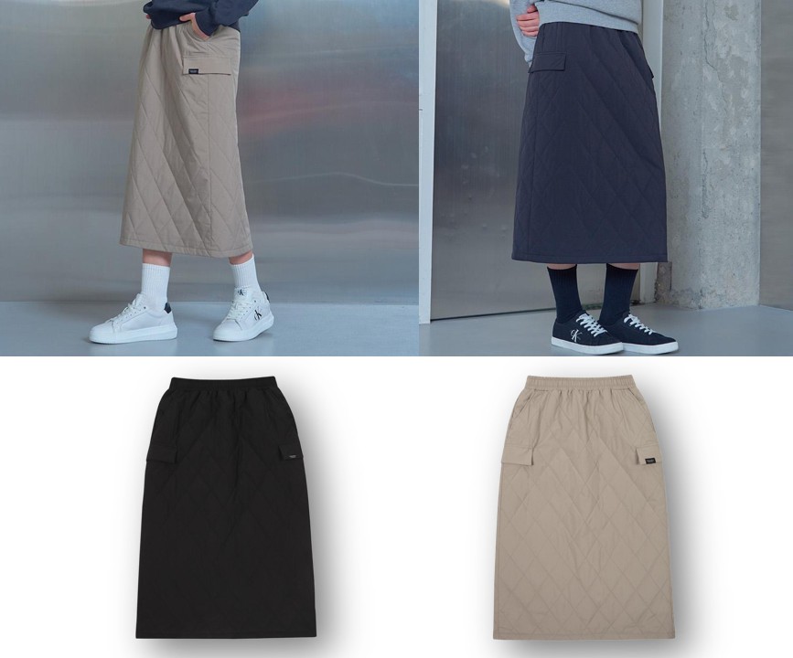 Womens Quilting Padded Skirt 5,680円