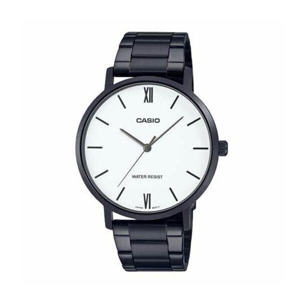 男性用メタル腕時計 MTP-VT01B-7B