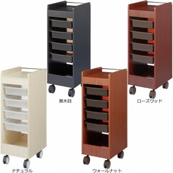 サロン向け ワームス 収納ワゴン C-340　ナチュラル/13405