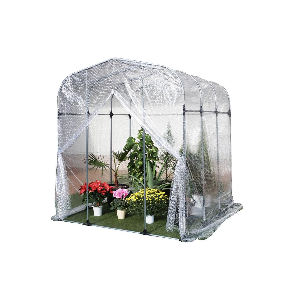 南栄工業 温室 グリーンハウス NH-10 本体一式 1坪 組立式 鉢植え 花 観葉植物 保護 温室ハウス ビニールハウス ファスナー入り口
