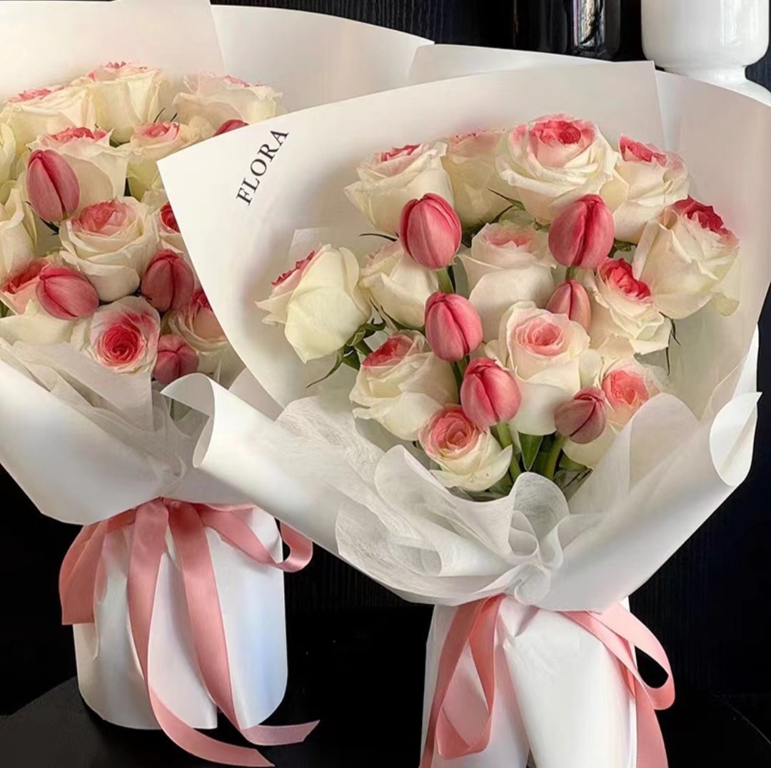 プリザーブドフラワー シミュレーション ソープフラワー チャイニーズ バレンタインデー ローズ チューリップ ブーケ ロマンチック 高級 ギフト ブーケ