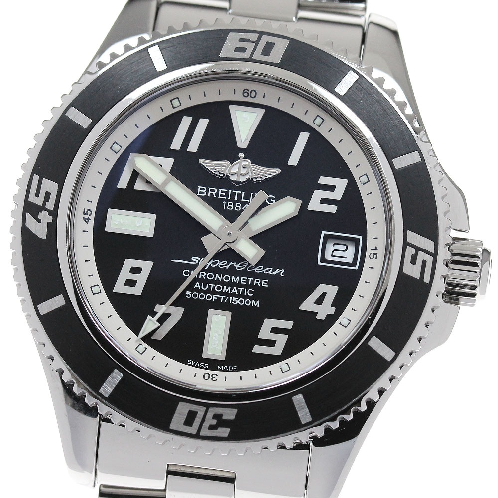 ブライトリング BREITLING A17364 スーパーオーシャン 42 デイト 自動巻き メンズ _840523【中古】