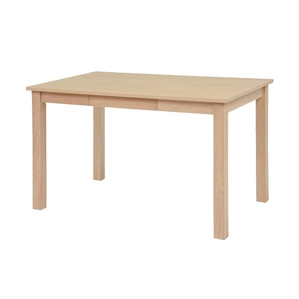 北欧風 ダイニングテーブル/食卓机 引き出し付き ナチュラル 約幅120奥行75高さ70cm 組立品 リビング