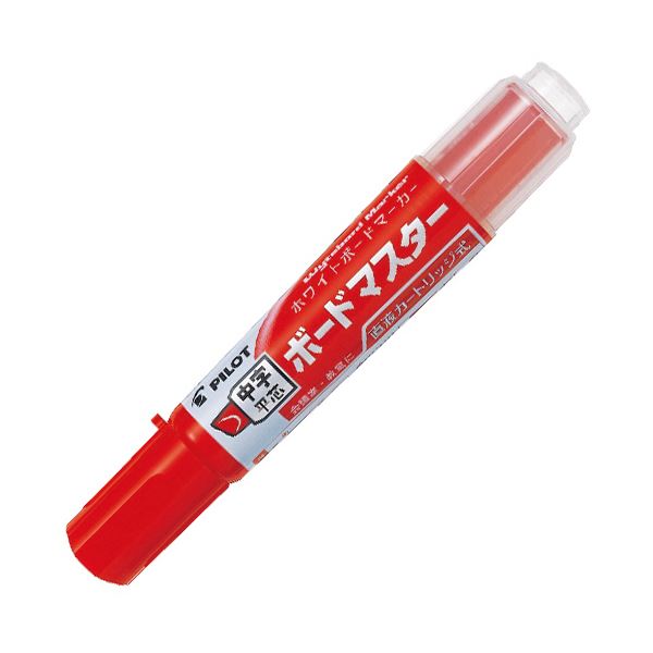 (まとめ）パイロット ボードマーカーボードマスター 中字平芯 レッド WMBM-12LC-R 1セット（10本）(×3セット) 4,910円