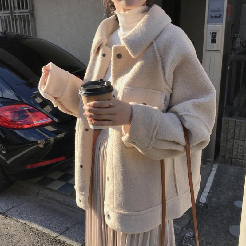 コートボアアウターレディースブルゾンボアコート秋冬厚手モコモコ韓国風ロングコートボアジャケットおしゃれ防寒30代40代50代