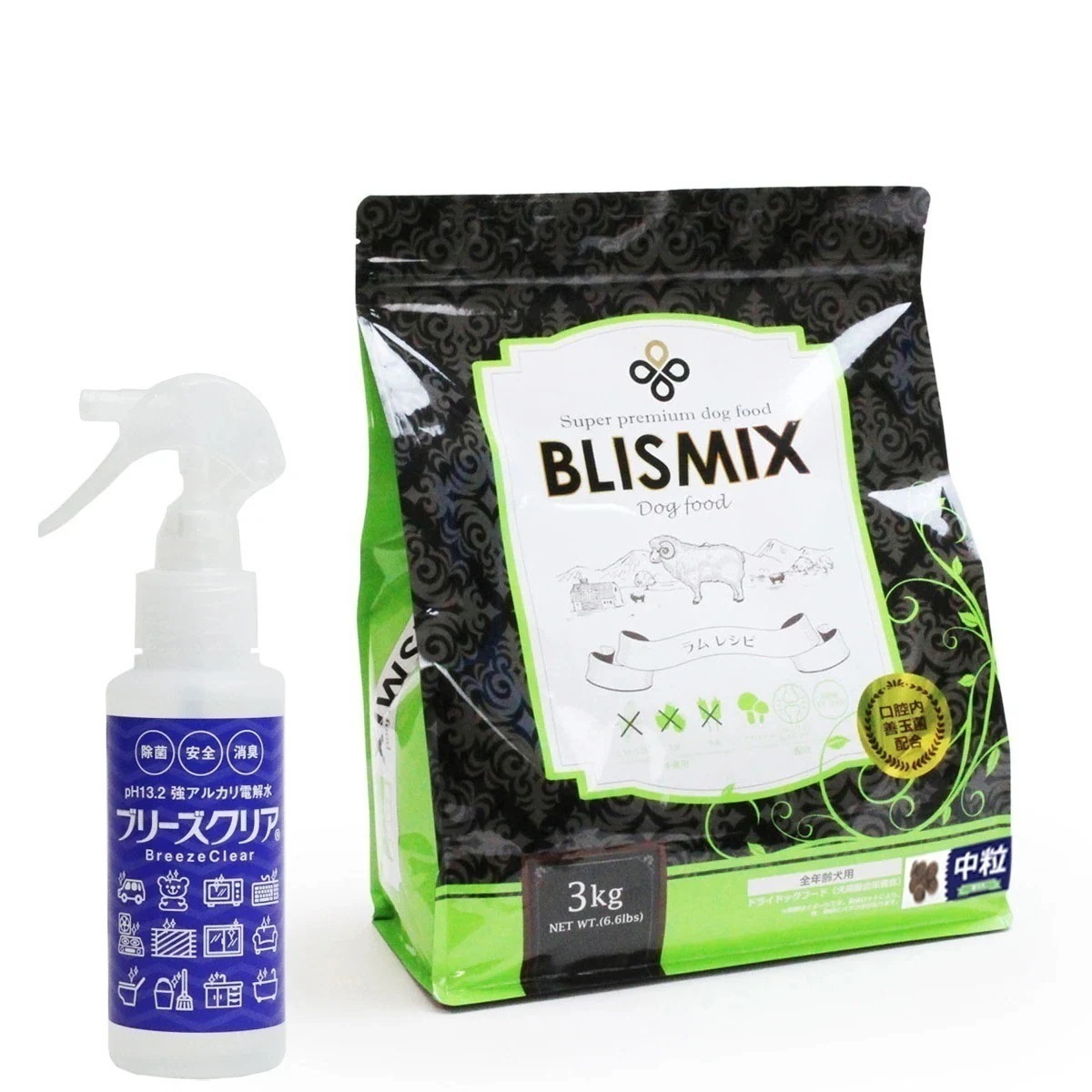 ラム 中粒 3kg【ph13.2強アルカリ電解水100ml付き】