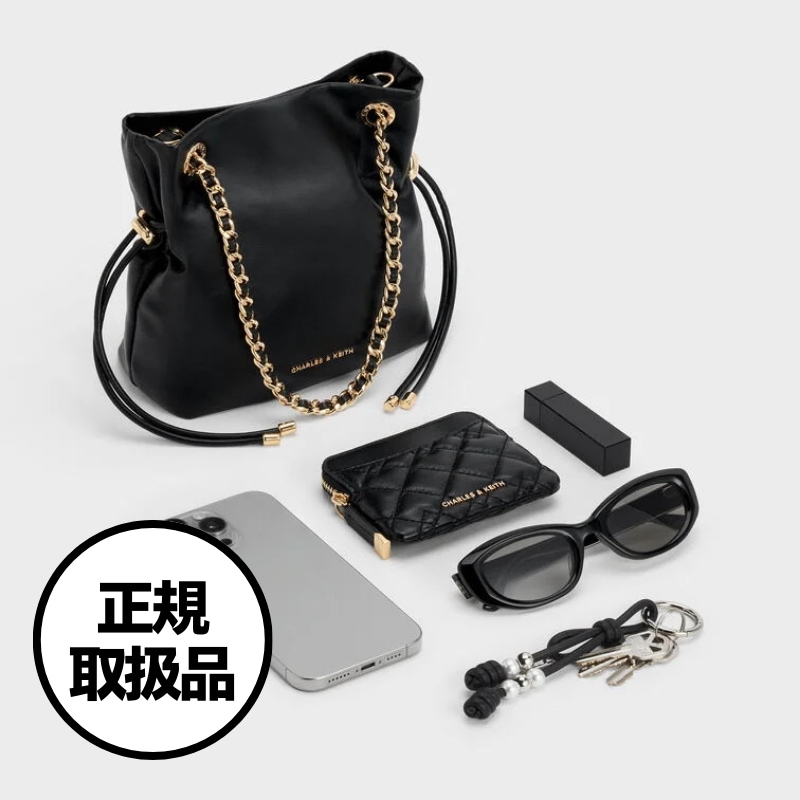 【CHARLES&KEITH】アリア ブレイデッド ストラップ ハンドル クロスバッグ Arya Braided Strap Handle Crossbody Bag 正規取扱品