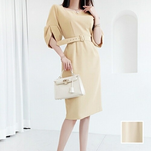 パーティードレス 結婚式 ワンピース ミディアム ひざ丈 オケージョン ドレス 韓国 ファッション レディース 春 夏 ブライダル お呼ばれ コーデ 成人式 二次会 同窓会 20代 30代 40