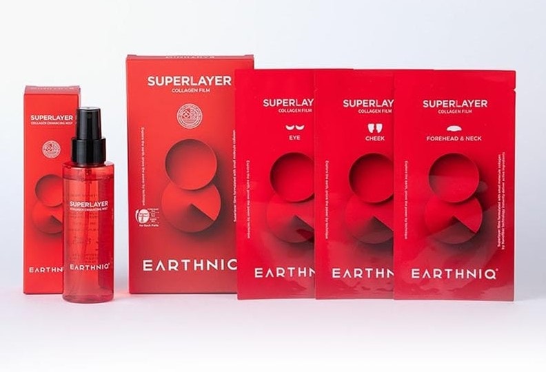 Earthniq Superlayer Collagen Film 60PCS+Facial Mist 100ml