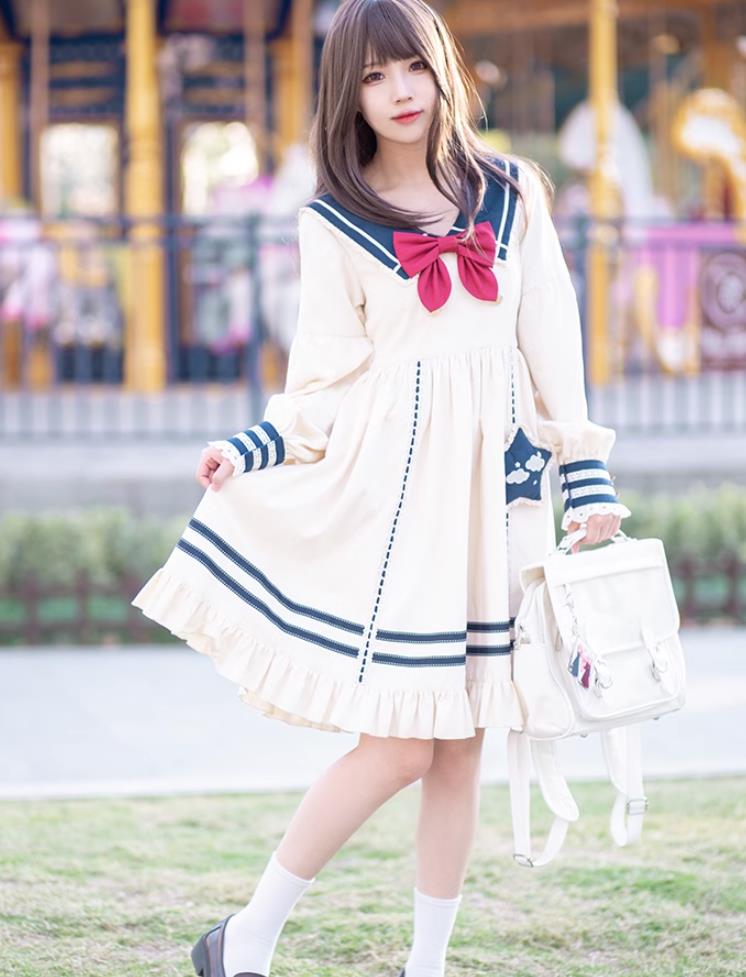 82【新作登場 最安値】 ロリータ ワンピース　 ゴスロリ コスプレ メイド服 コスチューム 文化祭 学園祭 衣装 仮装 ハロウィン おすすめ 可愛い 長袖 ドレス　日常　写真　舞台　花嫁