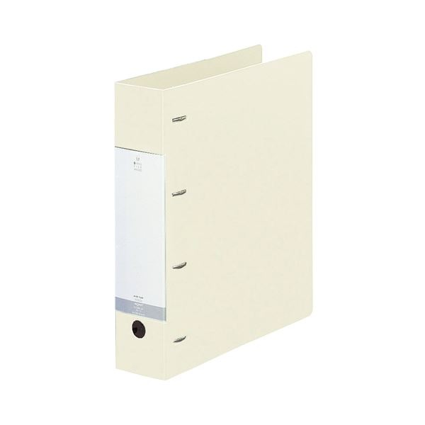 (まとめ) リヒトラブ リクエスト D型リングファイル A4タテ 4穴 500枚収容 背幅64mm 白 G1280-0 1冊 (×30セット)