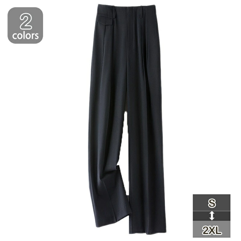 センタープレス ワイドパンツ レディース きれいめ パンツ 秋 センタープレスパンツ スラックス ワイドパンツ 春 ワイド ストレート ワイドスラックス カジュアル 通勤 仕事用 オフィス フォーマル
