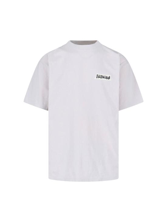 BALENCIAGA Men T-Shirts 764235 TTVL6 9012 White