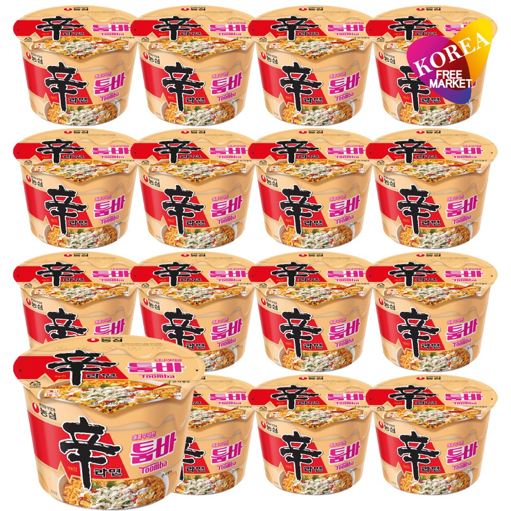 農心 辛ラーメン トゥーンバ カップ麺 113g 16個セット / クリームパスタ風焼きそば 韓国ラーメン