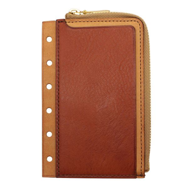 リネアヴァスカボックス ミニ6サイズ ジッパーポーチ【セサンタ】本革 日本製 手帳アクセサリー 504-4