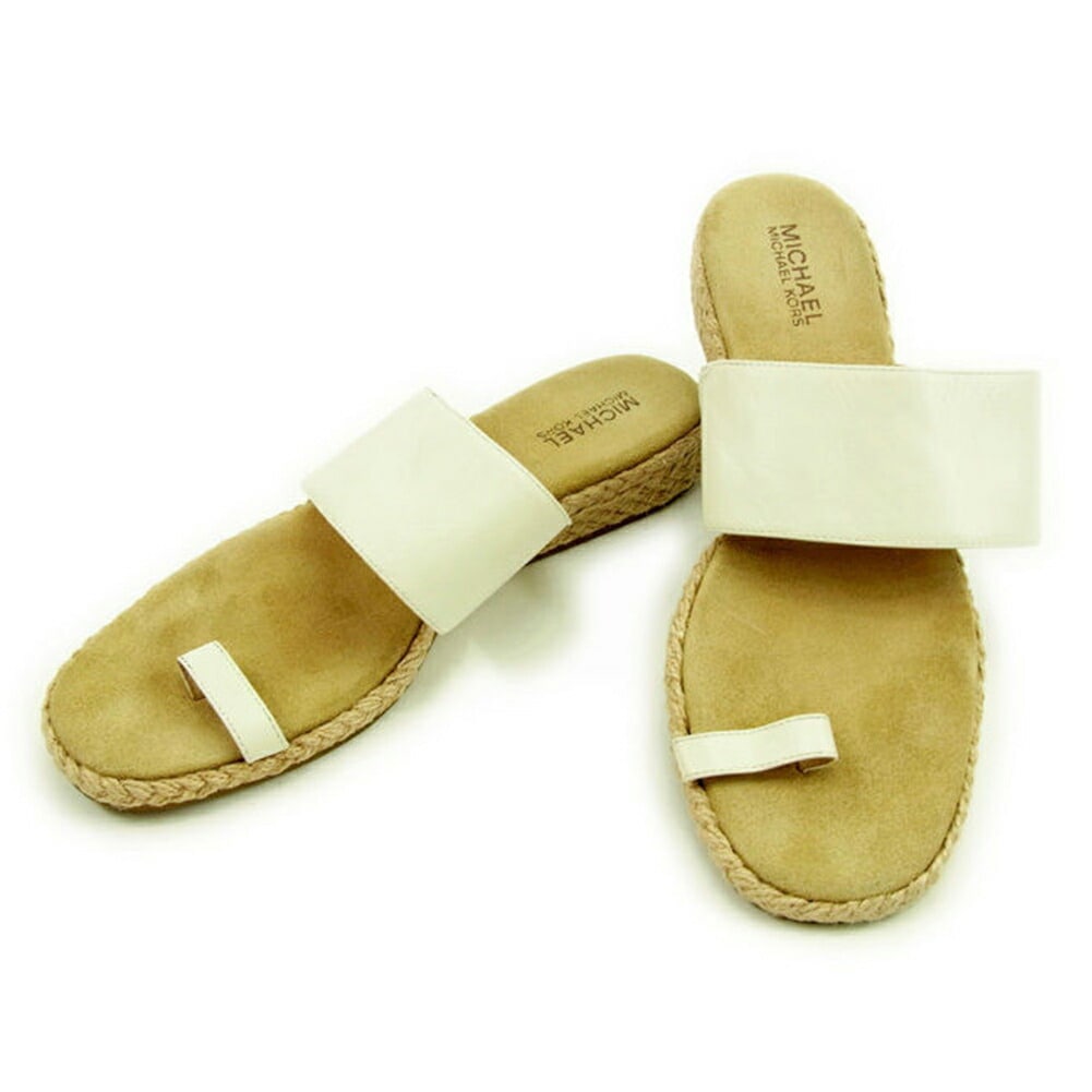 サンダル ホワイト×ベージュ レディース 中古