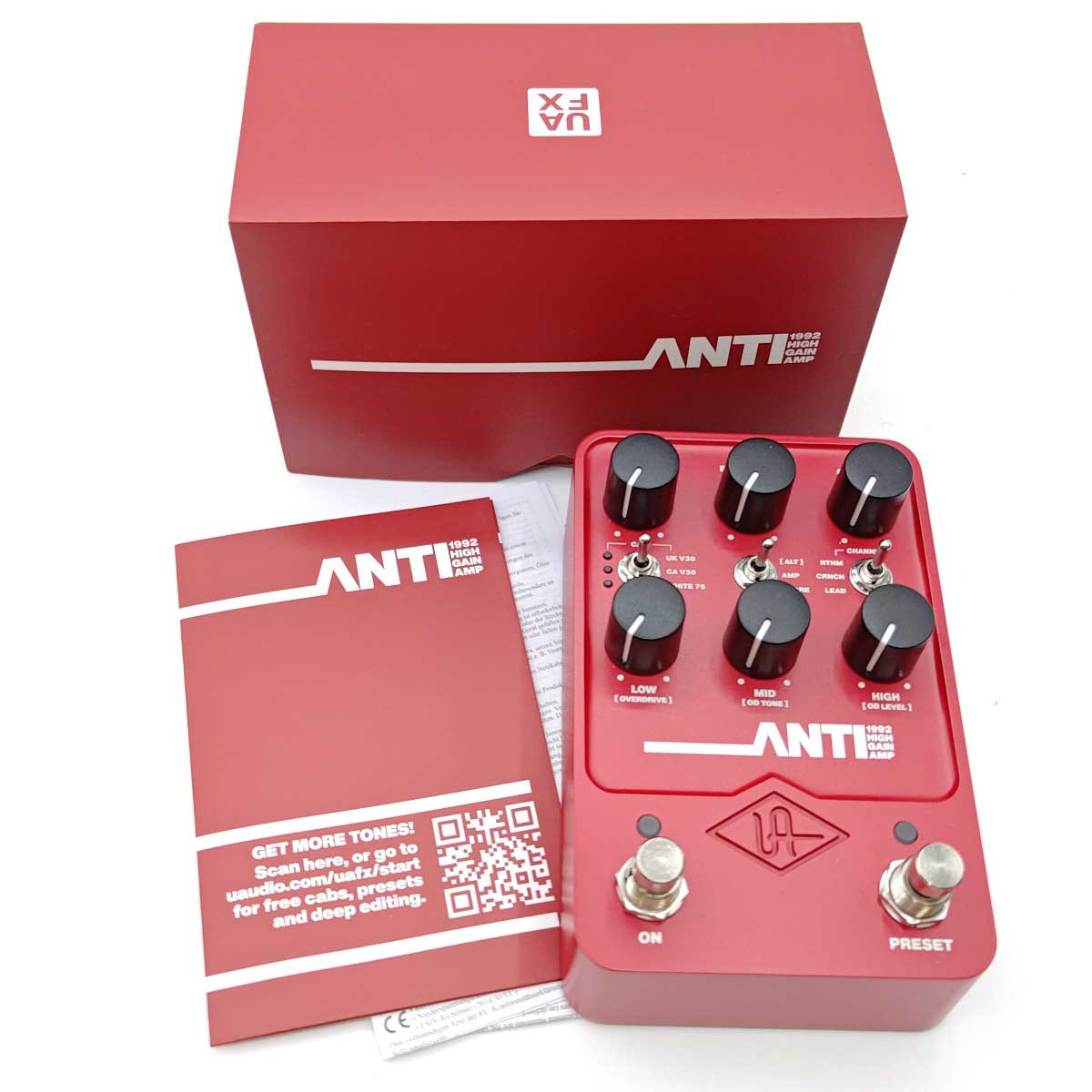 【中古】UNIVERSAL AUDIO ユニバーサルオーディオ UAFX ANTI 1992 High Gain Amp エフェクター