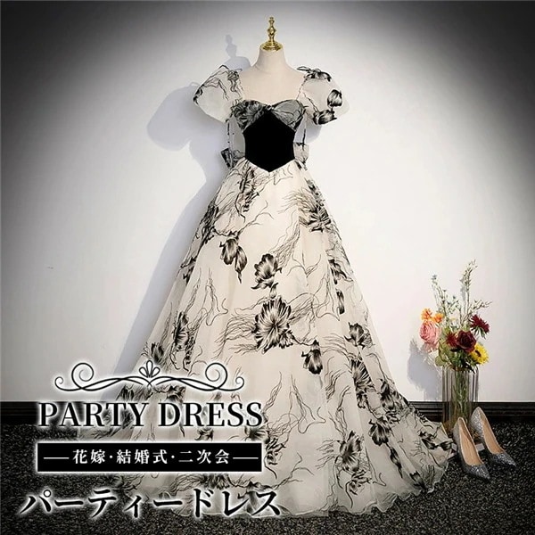 お买い得 ドレス 大人 ピアノ 発表会 演奏会用ドレス ロングドレス 演奏会 イブニングドレス 結婚式 母親 ピアノ発表会 中学生 パーティードレス 発表会ドレス 高校生 コンクール ロング 花柄 マ