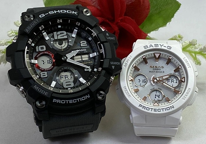 恋人たちのGショックペア G-SHOCK BABY-G ペアウォッチ カシオ 2本セット 電波ソーラー GWG-100-1A8JF BGA-2500-7AJF 42,185円