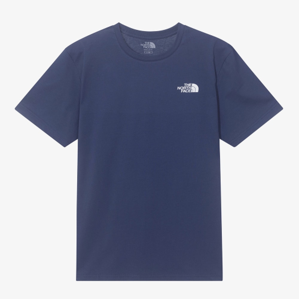 ザ・ノース・フェイス NT7UR00L ホワイトレーベルコットンショートスリーブラウンドTシャツ_ネイビー