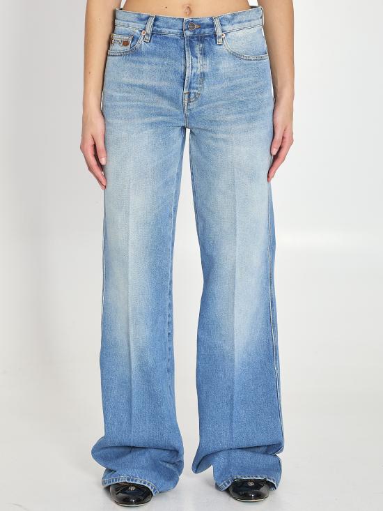 GUCCI Women Denim Pants 852212 BLUE