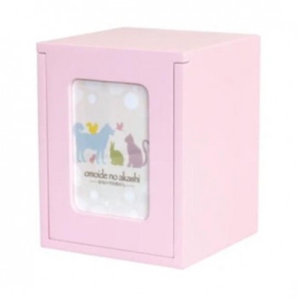 ペット仏壇 手元供養 メモリアルBOX E ライトピンク H19cm 060894